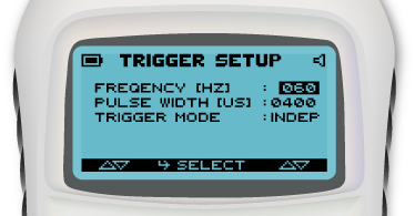 SwissSTIM Trigger display